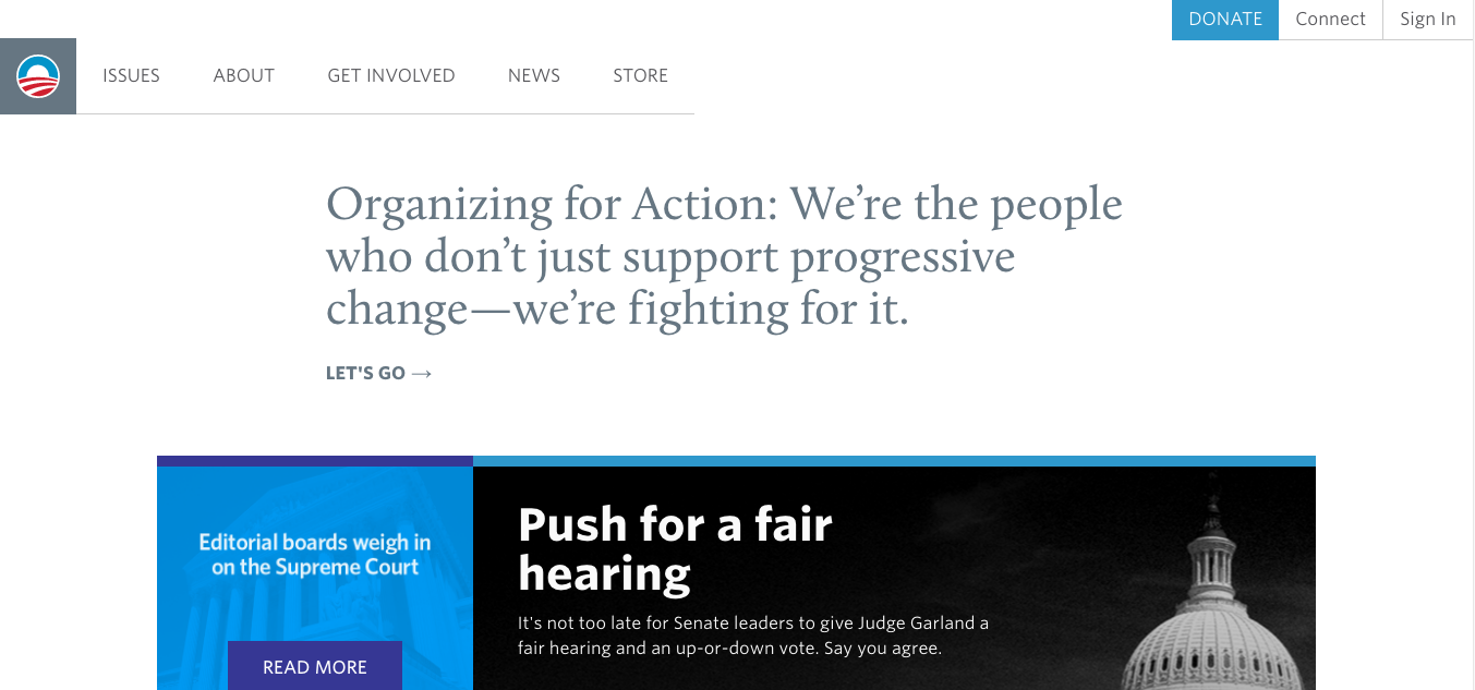 Barack Obama best website design