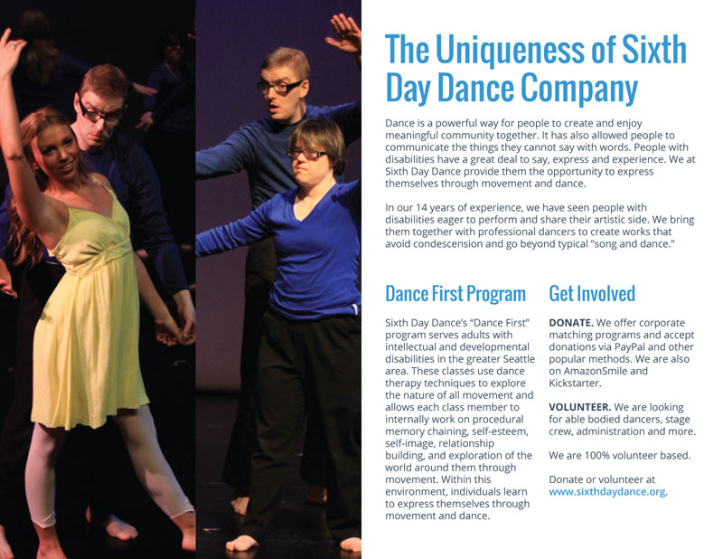 Sixth Day Dance Brochure