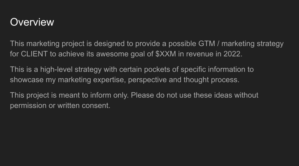 GTM Marketing and Creative Project 2